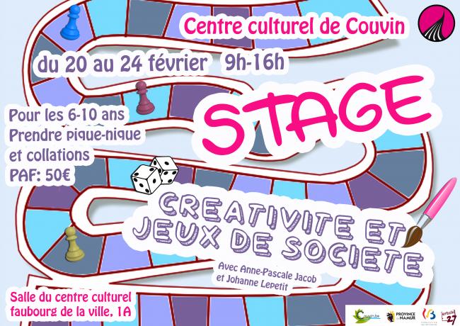 stage créa jeux